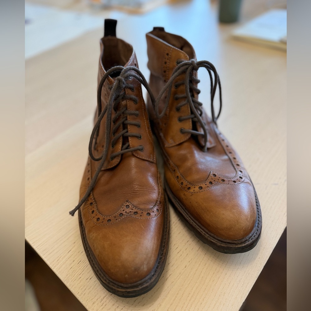 Gordon Rush short wing brown leather boot. Men’s size 11. Rubber sole. - Picture 3 of 7